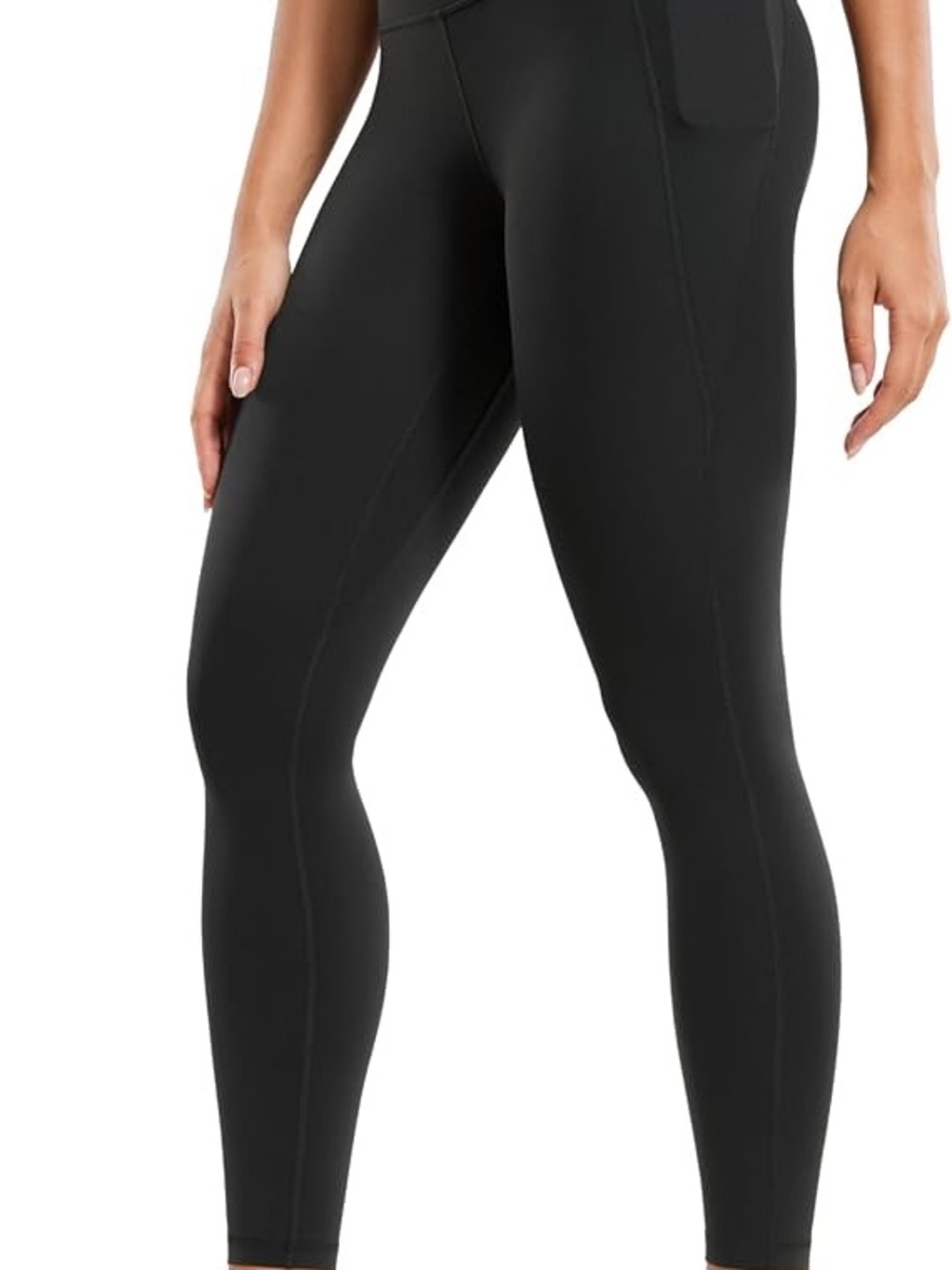 CRZ YOGA Black Butterluxe Leggings with Pockets 25" | M